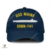 Uss Maine Ssbn-741 Classic Baseball Cap Gift For Navy Veteran, Custom Print/embroidered Us Navy Ships Classic Cap