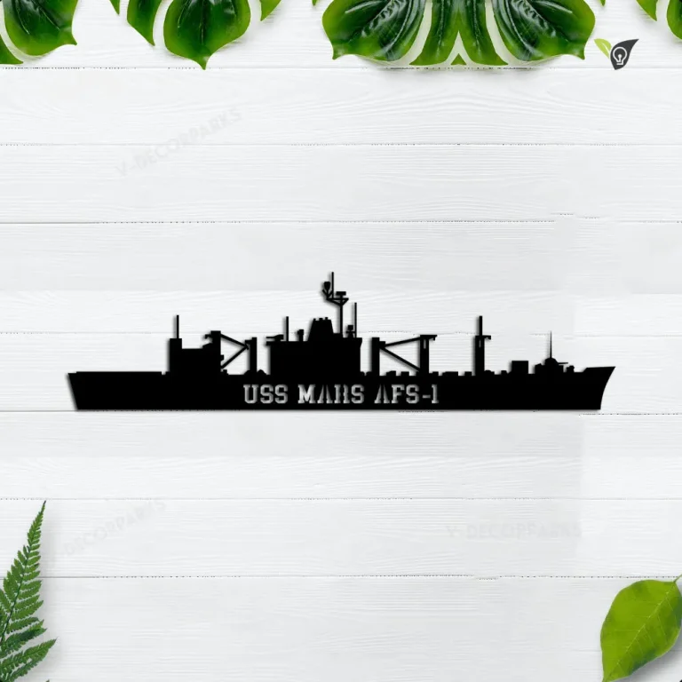 Uss Mars Afs-1 Metal Wall Art, Custom Us Navy Ships Metal Sign, Metal Veteran Decor, Navy Gift, Decor Decoration