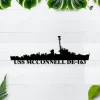 Personalized Uss Mcconnell De-163 Metal Wall Art, Custom Us Navy Ships Metal Sign, Metal Veteran Decor, Navy Gift, Decor Decoration