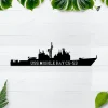 Uss Mobile Bay Cg-53 Metal Wall Art, Custom Us Navy Ships Metal Sign, Metal Veteran Decor, Navy Gift, Decor Decoration