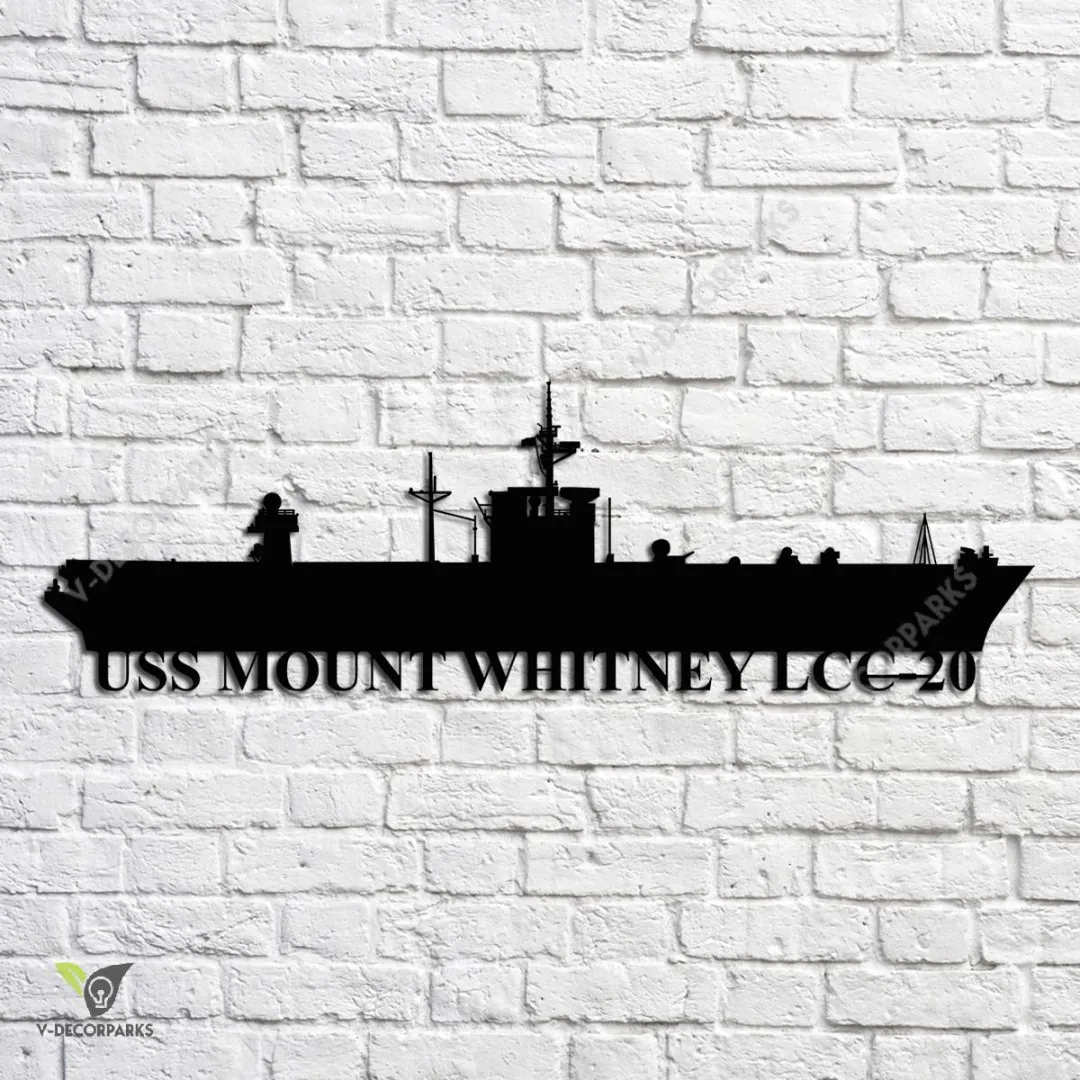 USS-Mount-Whitney-LCC-20_metalmu.webp Uss Mount Whitney Lcc-20 Navy Ship Metal Art, Navy Ships Silhouette Metal Gift For Navy Veteran, Custom Us Navy Ship Metal Sign