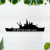 Uss Nortan Sound Avm-1 Metal Wall Art, Custom Us Navy Ships Metal Sign, Metal Veteran Decor, Navy Gift, Decor Decoration