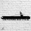 Uss Natoma Bay Cve-62 Navy Ship Metal Art, Navy Ships Silhouette Metal Gift For Navy Veteran, Custom Us Navy Ship Metal Sign