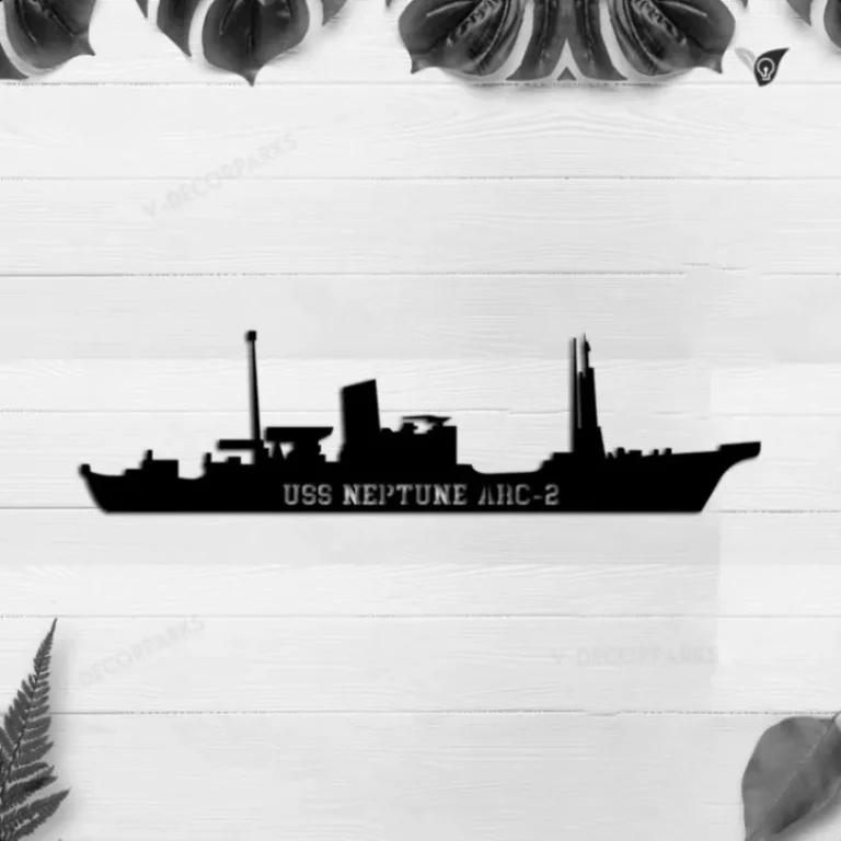 Personalized Uss Neptune Arc-2 Metal Wall Art, Custom Us Navy Ships Metal Sign, Metal Veteran Decor, Navy Gift, Decor Decoration
