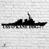 Uss O_kane Ddg-77 Navy Ship Metal Art, Navy Ships Silhouette Metal Gift For Navy Veteran, Custom Us Navy Ship Metal Sign