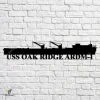 Uss Oak Ridge Ardm-1 Navy Ship Metal Art, Navy Ships Silhouette Metal Gift For Navy Veteran, Custom Us Navy Ship Metal Sign