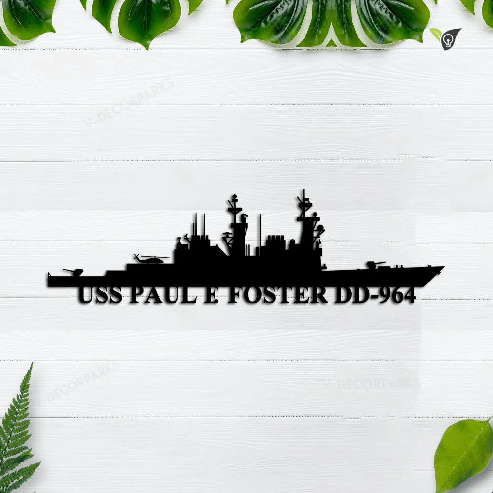 USS-PAUL-F.-FOSTER-DD-964_duoi_24-in.webp Uss Paul E Foster Dd-964 Metal Wall Art, Custom Us Navy Ships Metal Sign, Metal Veteran Decor, Navy Gift, Decor Decoration