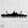 Uss Panamint Agc-13 Navy Ship Metal Art, Navy Ships Silhouette Metal Gift For Navy Veteran, Custom Us Navy Ship Metal Sign