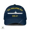 Uss Phillipine Sea Cvs-47 Classic Baseball Cap Gift For Navy Veteran, Custom Print/embroidered Us Navy Ships Classic Cap
