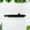 Personalized Submarine Uss Pittsburgh Ssn-720 Metal Wall Art, Custom Us Navy Ships Metal Sign, Metal Veteran Decor, Navy Gift, Decor Decoration