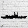 Uss Richard L. Page Deg-5 Navy Ship Metal Art, Navy Ships Silhouette Metal Gift For Navy Veteran, Custom Us Navy Ship Metal Sign