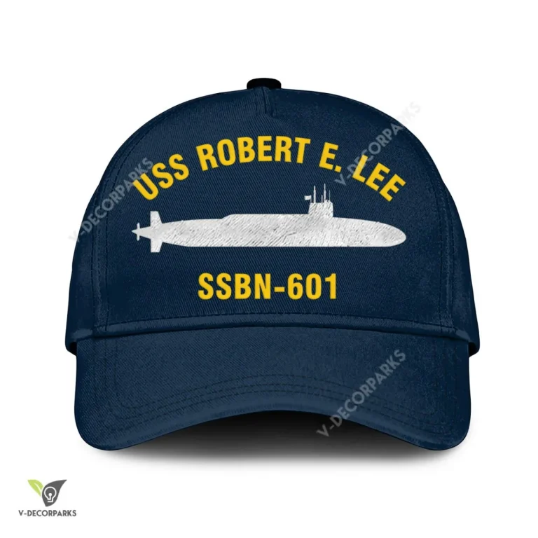 Uss Robert E. Lee Ssbn-601 Classic Baseball Cap Gift For Navy Veteran, Custom Print/embroidered Us Navy Ships Classic Cap
