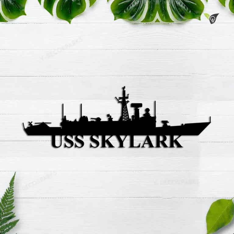 Uss Skylark Metal Wall Art, Custom Us Navy Ships Metal Sign, Metal Veteran Decor, Navy Gift, Decor Decoration