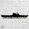 Uss Saratoga Cv-3 Navy Ship Metal Art, Navy Ships Silhouette Metal Gift For Navy Veteran, Custom Us Navy Ship Metal Sign