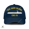 Uss Savo Island Cve-78 Classic Baseball Cap Gift For Navy Veteran, Custom Print/embroidered Us Navy Ships Classic Cap