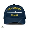 Uss Sennett Ss-408 Classic Baseball Cap Gift For Navy Veteran, Custom Print/embroidered Us Navy Ships Classic Cap