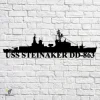 Uss Steinaker Dd-863 Navy Ship Metal Art, Navy Ships Silhouette Metal Gift For Navy Veteran, Custom Us Navy Ship Metal Sign