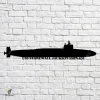 Uss Stonewall Jackson Ssbn-634 Navy Ship Metal Art, Navy Ships Silhouette Metal Gift For Navy Veteran, Custom Us Navy Ship Metal Sign