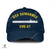 Uss Suwannee Cve-27 Classic Baseball Cap Gift For Navy Veteran, Custom Print/embroidered Us Navy Ships Classic Cap