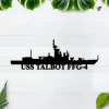 Uss Talbot Ffg-4 Metal Wall Art, Custom Us Navy Ships Metal Sign, Metal Veteran Decor, Navy Gift, Decor Decoration