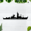 Personalized Uss Tattnall Ddg-19 Metal Wall Art, Custom Us Navy Ships Metal Sign, Metal Veteran Decor, Navy Gift, Decor Decoration