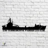 Uss Terrebonne Parish Lst-1156 Navy Ship Metal Art, Navy Ships Silhouette Metal Gift For Navy Veteran, Custom Us Navy Ship Metal Sign