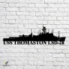 Uss Thomaston Lsd-28 Navy Ship Metal Art, Navy Ships Silhouette Metal Gift For Navy Veteran, Custom Us Navy Ship Metal Sign