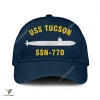 Uss Tucson Ssn 770 Classic Baseball Cap Gift For Navy Veteran, Custom Print/embroidered Us Navy Ships Classic Cap