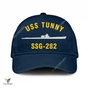 Uss Tunny Ssg-282 Classic Baseball Cap Gift For Navy Veteran, Custom Print/embroidered Us Navy Ships Classic Cap