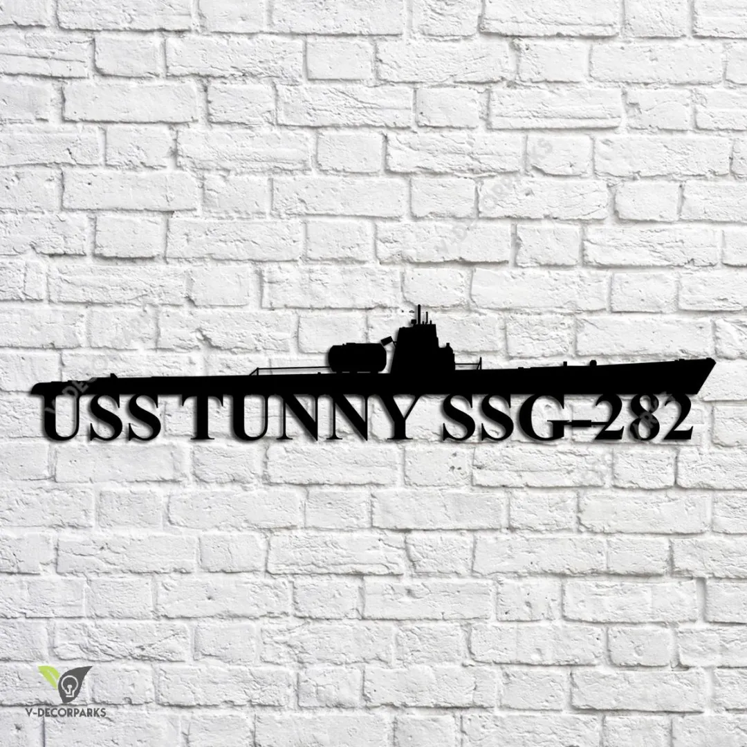 USS-Tunny-SSG-282_metalmu.webp Uss Tunny Ssg-282 Navy Ship Metal Art, Navy Ships Silhouette Metal Gift For Navy Veteran, Custom Us Navy Ship Metal Sign