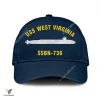 Uss West Virginia Ssbn-736 V2 Classic Baseball Cap Gift For Navy Veteran, Custom Print/embroidered Us Navy Ships Classic Cap