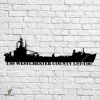 Uss Westchester County Lst-1167 Navy Ship Metal Art, Navy Ships Silhouette Metal Gift For Navy Veteran, Custom Us Navy Ship Metal Sign