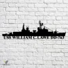 Uss William C. Lawe Dd-763 Navy Ship Metal Art, Navy Ships Silhouette Metal Gift For Navy Veteran, Custom Us Navy Ship Metal Sign