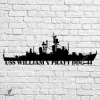 Uss William V Pratt Ddg-44 Navy Ship Metal Art, Navy Ships Silhouette Metal Gift For Navy Veteran, Custom Us Navy Ship Metal Sign