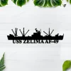 Uss Zelima Af-49 Metal Wall Art, Custom Us Navy Ships Metal Sign, Metal Veteran Decor, Navy Gift, Decor Decoration