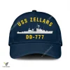 Uss Zellars Dd-777 1960s Classic Baseball Cap Gift For Navy Veteran, Custom Print/embroidered Us Navy Ships Classic Cap