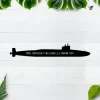 Personalized Submarine Uss George C Marshall Ssbn-654 Metal Wall Art, Custom Us Navy Ships Metal Sign, Metal Veteran Decor Decoration