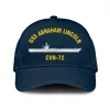 Uss Abraham Lincoln Cvn-725 Classic Cap, Custom Print/embroidered Us Navy Ships Classic Baseball Cap, Gift For Navy Veteran