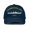Uss Admiral William L. Capps Ap-121 Classic Cap, Custom Print/embroidered Us Navy Ships Classic Baseball Cap, Gift For Navy Veteran
