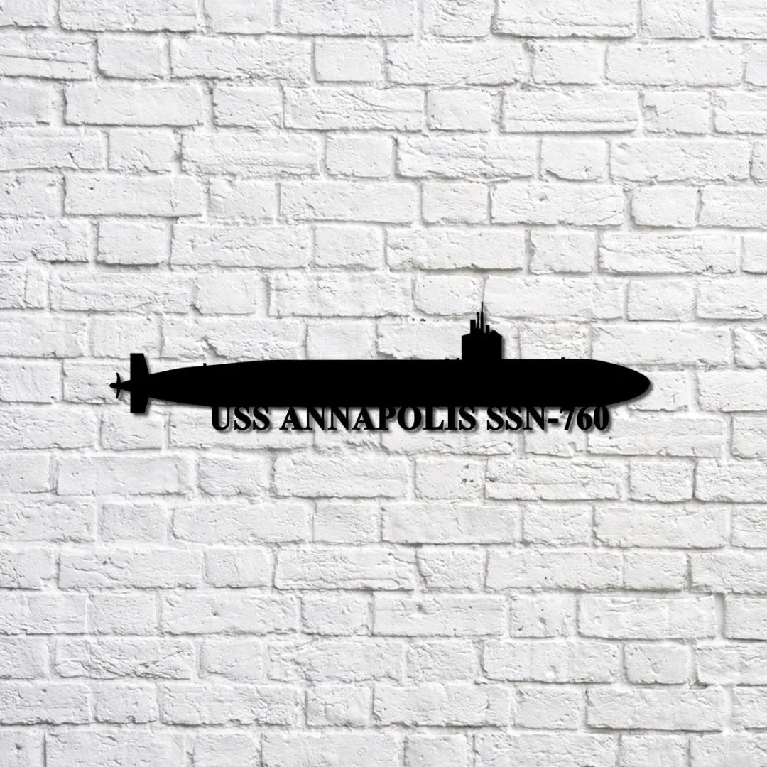 USS_20Annapolis_20SSN-760_1024x1024_2x_b4adccdc-fcd5-4b34-a9a0-4795133e55c8.webp Uss Annapolis Ssn-760 Navy Ship Metal Sign, Memory Wall Metal Sign Gift For Navy Veteran, Navy Ships Silhouette Metal Sign