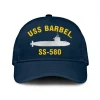Uss Barbel. Ss-580 Classic Cap, Custom Print/embroidered Us Navy Ships Classic Baseball Cap, Gift For Navy Veteran