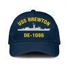 Uss Brewton De 1086 Classic Cap, Custom Print/embroidered Us Navy Ships Classic Baseball Cap, Gift For Navy Veteran