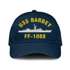 Uss Barbey Ff-1088 Classic Cap, Custom Print/embroidered Us Navy Ships Classic Baseball Cap, Gift For Navy Veteran