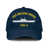 Uss Belleau Wood Lha-3 Classic Cap, Custom Print/embroidered Us Navy Ships Classic Baseball Cap, Gift For Navy Veteran