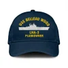 Uss Belleau Wood Lha-3 Plankowner Classic Cap, Custom Print/embroidered Us Navy Ships Classic Baseball Cap, Gift For Navy Veteran