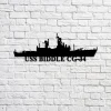 Uss Biddle Cg-34 Navy Ship Metal Sign, Memory Wall Metal Sign Gift For Navy Veteran