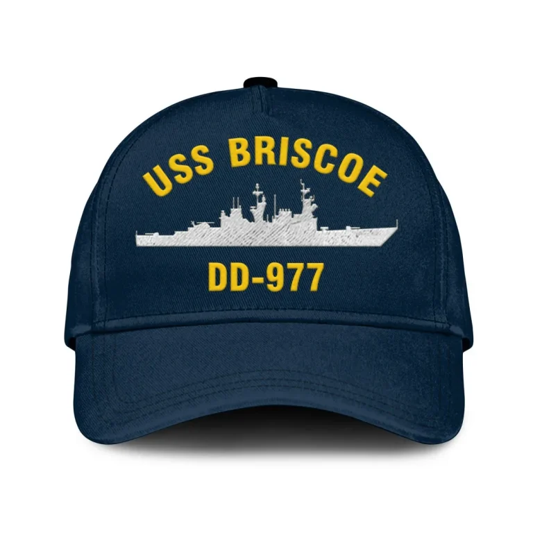 Uss Briscoe Dd-977 Classic Cap, Custom Print/embroidered Us Navy Ships Classic Baseball Cap, Gift For Navy Veteran