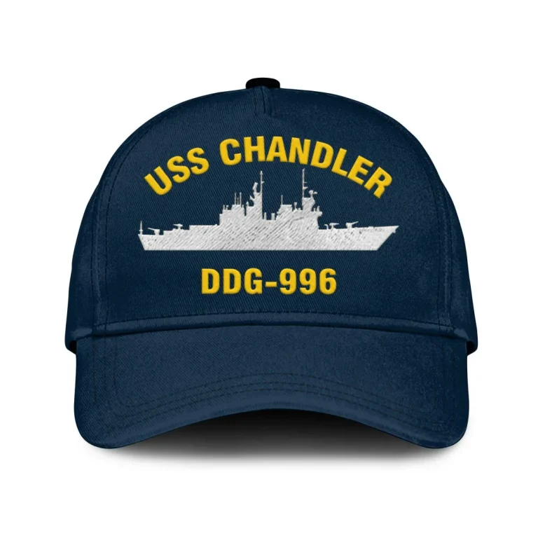 Uss Chandler Ddg-996 Classic Cap, Custom Print/embroidered Us Navy Ships Classic Baseball Cap, Gift For Navy Veteran