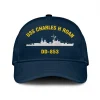 Uss Charles H Roan Dd-853 Classic Cap, Custom Print/embroidered Us Navy Ships Classic Baseball Cap, Gift For Navy Veteran