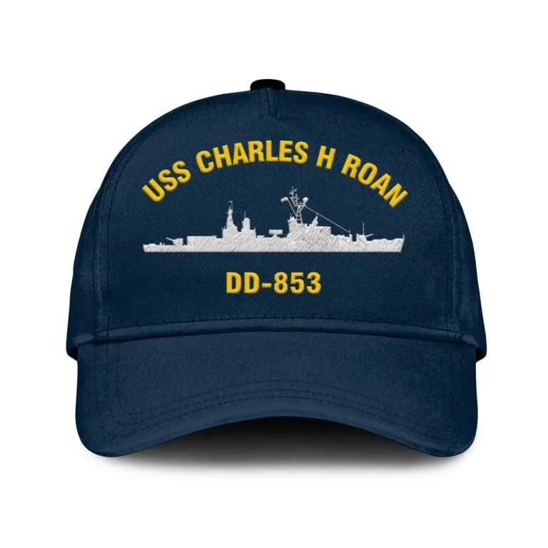 Uss Charles H Roan Dd-853 Classic Cap, Custom Print/embroidered Us Navy Ships Classic Baseball Cap, Gift For Navy Veteran